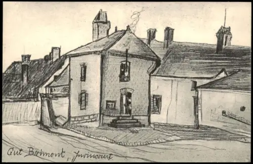 CPA Juvincourt-et-Damary Künstlerkarte Gut Brimont France 1915