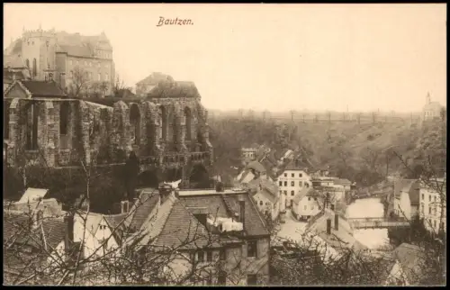 Ansichtskarte Bautzen Budyšin stadtpartie 1915