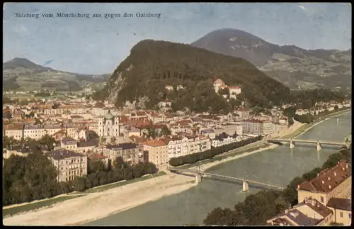 Ansichtskarte Salzburg vom Mönchsberg aus gegen den Gaisberg 1942