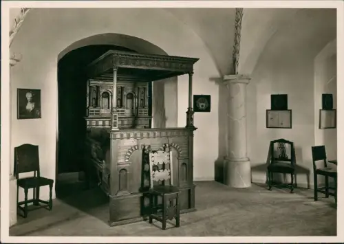 Stolpen Burg Burgruine Schlafzimmer der Gräfin Cosel Im Johannisturm 1936