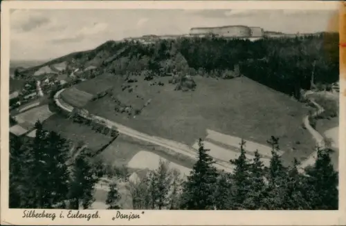 Postcard Silberberg Srebrna Góra Donjon - Schlesien 1941  Feldpoststempel WK2