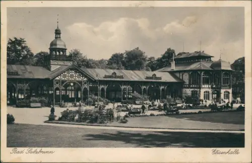Postcard Bad Salzbrunn Szczawno-Zdrój Elisenhalle 1939