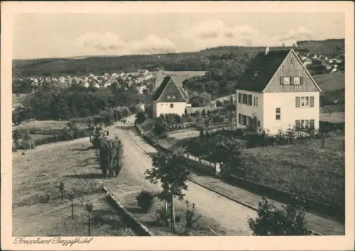 Berggießhübel-Bad Gottleuba-Berggießhübel Gersdorfer Str., Blick n. der Siedlung 1927