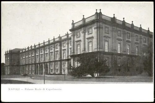 Cartolina Neapel Napoli Palazzo Reale di Capodimonte. 1919