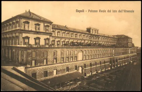 Cartolina Neapel Napoli Palazzo Reale dal lato dell'Arsenale 1919