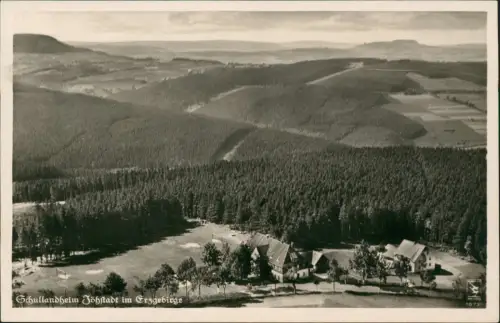 Ansichtskarte Jöhstadt (Erzgebirge) Luftbild Schullandheim 1936