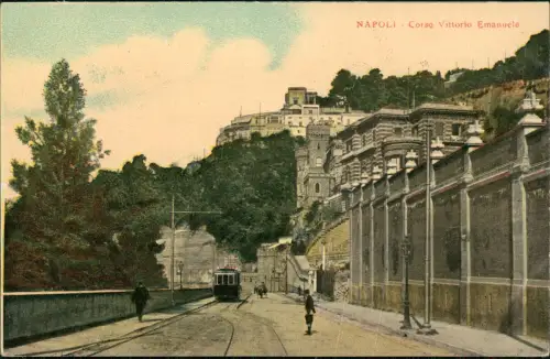 Cartolina Neapel Napoli Corso Vittorio Emanuele. 1910