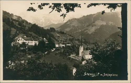 Ansichtskarte Seewis im Prättigau m. Scesaplana 1928