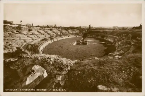 Syrakus (Syracusa) Siracusa (Sarausa) SIRACUSA ANFITEATRO ROMANO 1930