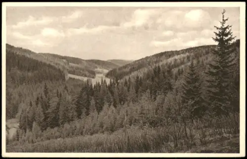 Bad Gottleuba-Berggießhübel Umland-Ansicht mit Naturschutzgebiet 1930