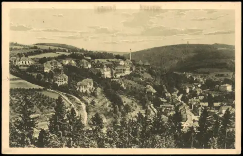 Bad Gottleuba-Bad Gottleuba-Berggießhübel Heilstätte  Heilstätte mit Stadt 1920