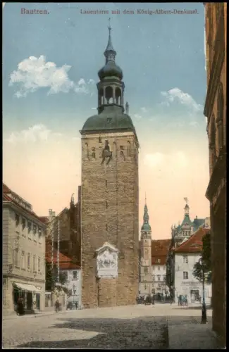Ansichtskarte Bautzen Budyšin Lauenturm 1916
