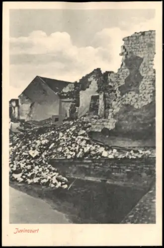 CPA Juvincourt-et-Damary zerstörtes Haus Erster Weltkrieg 1915