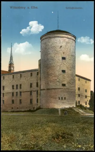 Ansichtskarte Lutherstadt Wittenberg Schloßkaserne. 1915