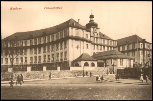 Ansichtskarte Leisnig Marktplatz, Seitenansicht 1915