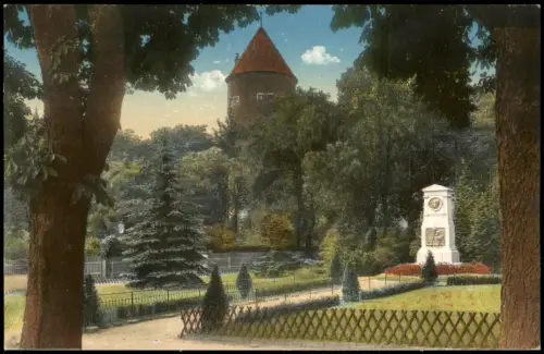 Ansichtskarte Freiberg (Sachsen) Schloßplatz Denkmal 1915