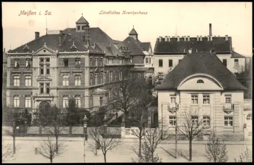 Ansichtskarte Meißen Ländliches Krankenhaus 1915