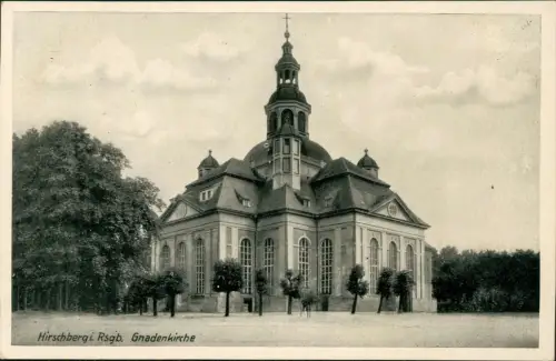 Hirschberg (Schlesien) Jelenia Góra Partie an der Gnadenkirche 1930