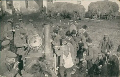 .Serbien Srbija (Србија) Deutsche Feldküche Soldaten Serbrn 1.WK 1916