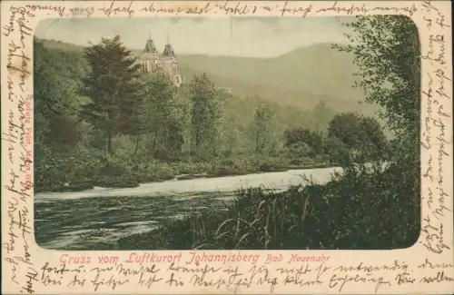 Ansichtskarte Bad Neuenahr-Ahrweiler Johannisberg - coleriert 1901