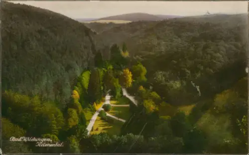 Ansichtskarte Bad Wildungen Helenental - Colorfotokarte 1926