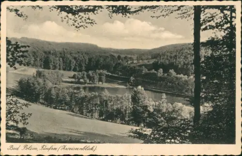Bad Polzin Połczyn Zdrój Fünfsee Zweiseenblick 1941  Feldpoststempel WK2
