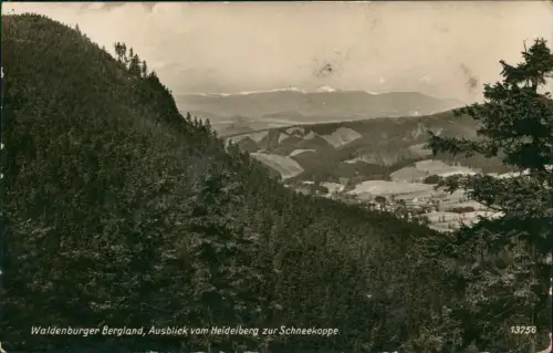 Langwaltersdorf Unisław Śląski Schneekoppe vom Heidelberg 1941
