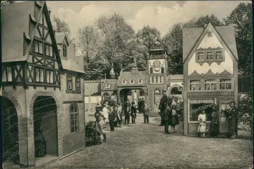 Ansichtskarte  Schaefers Märchenstadt Lilliput - Konfitüre - Besucher 1919