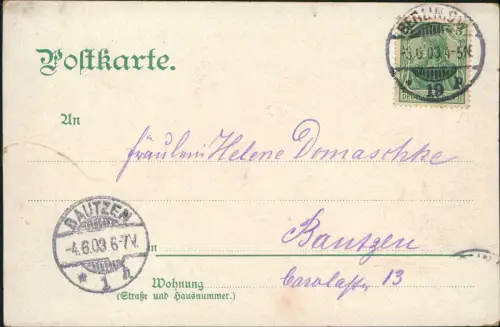 Ansichtskarte Mitte-Berlin Alexanderplatz, Straßenbahn 1903