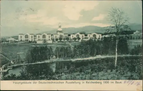 Reichenberg Liberec Hauptgebäude deutschböhmische Ausstellung 1906