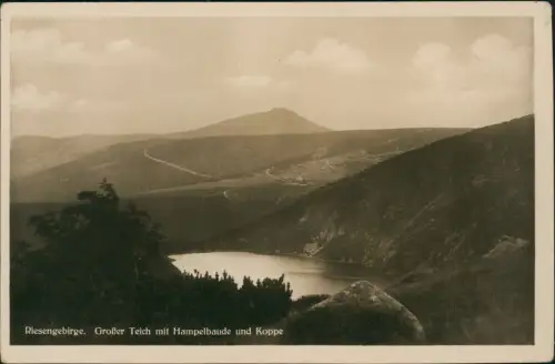 Brückenberg-Krummhübel Karpacz   Riesengebirge  Hampelbaude und Koppe 1932