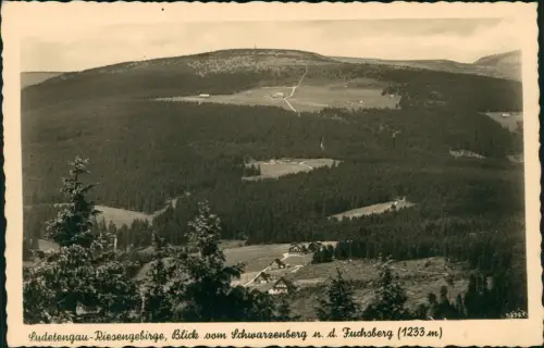 Schwarzental Černý Důl Sudetengau-Riesengebirge n. d. Fuchsberg 1928