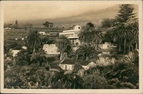 Postale .Teneriffa Tenerife Motivo de La Orotava. 1932