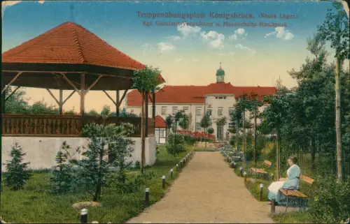 Königsbrück Kinspork Truppenübungsplatz Verwaltung Mannschafts Musikpark 1915