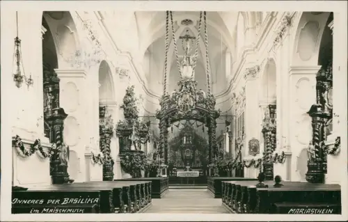 Mariaschein-Graupen Bohosudov Krupka Basilika Inneres Maischmuck 1932