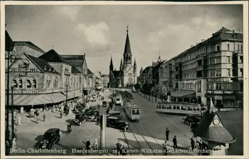 Ansichtskarte Charlottenburg-Berlin Hardenbergstrasse VARIETE KABARETT 1940