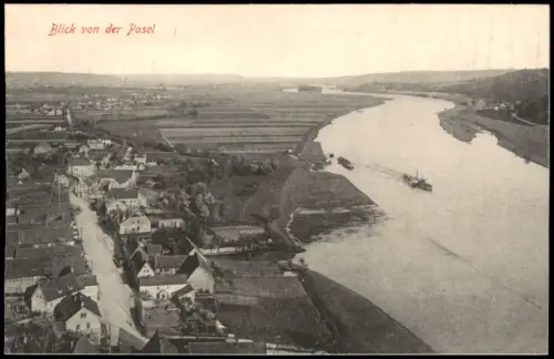 Ansichtskarte Meißen Straßenblick von der Posel Bosel 1915