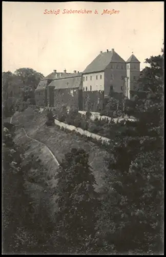 Ansichtskarte Meißen Schloß Siebeneichen Seitenansicht 1915