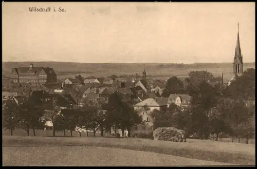 Ansichtskarte Wilsdruff Blick von der Hündorferstraße 1915