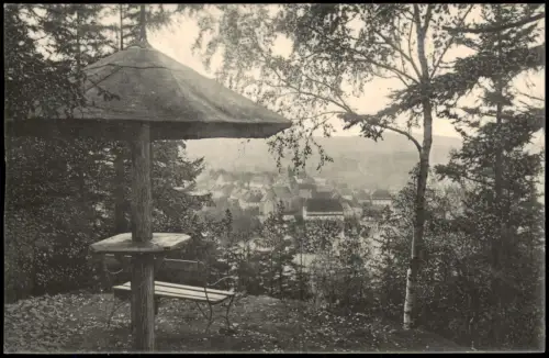 Lauenstein Altenberg   Erzgebirge. Blick vom Pilz nach der Stadt. 1915