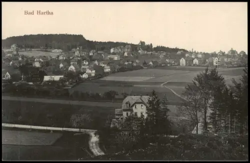 Ansichtskarte Hartha Blick auf die Stadt 1917