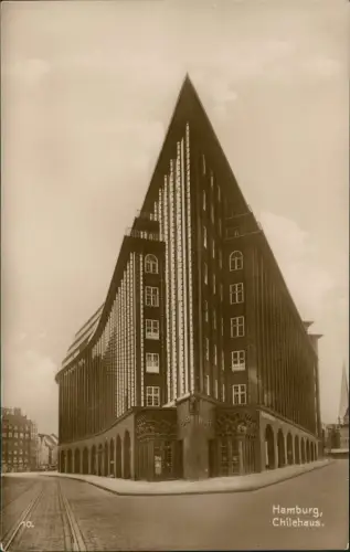 Ansichtskarte Hamburg Chilehaus - Sammelkarte Fotokarte 1928