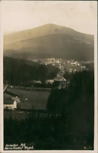 Postcard Harrachsdorf Harrachov Blick auf die Stadt 1929