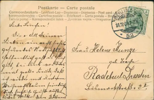 Ansichtskarte Berlin Schloßplatz im hintergrund Rotes Rathaus 1908