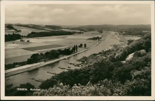 Ansichtskarte Essen (Ruhr) Blick in das Ruhrtal - Fotokarte 1930