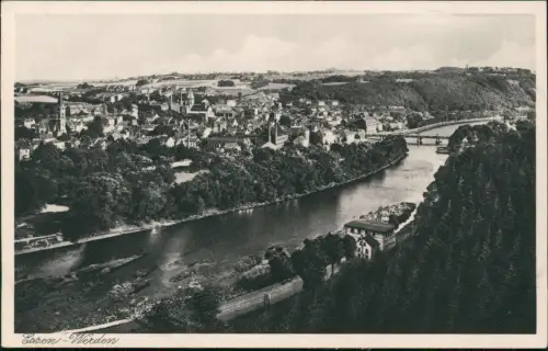 Ansichtskarte Werden (Ruhr)-Essen (Ruhr) Blick auf den Ort 1929