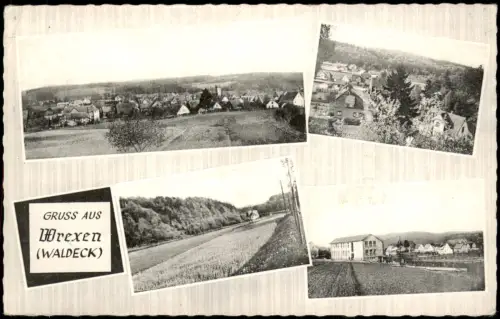 Wrexen-Diemelstadt Mehrbildkarte Ortsansichten Fotoansichten 1965