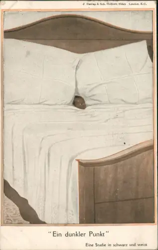 Kinder Künstlerkarte... Ein dunkler Punkt Eine Studie in schwarz und weiss 1912