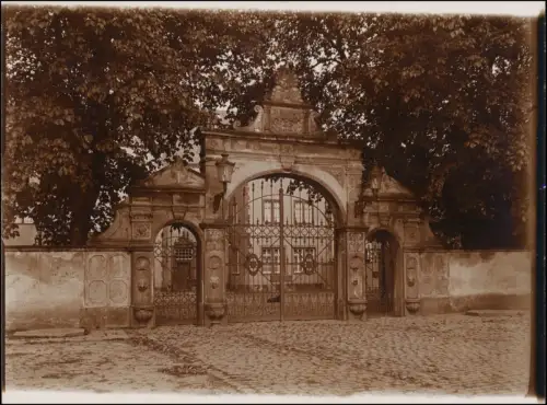 Foto Friedberg (Hessen) Schlossportal 1908 Privatfoto