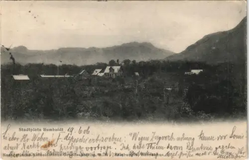 Postcard Corupá Hansa-Humboldt Stadtplatz Kolonie 1905